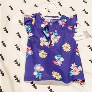 NWT Carter’s baby girls floral top